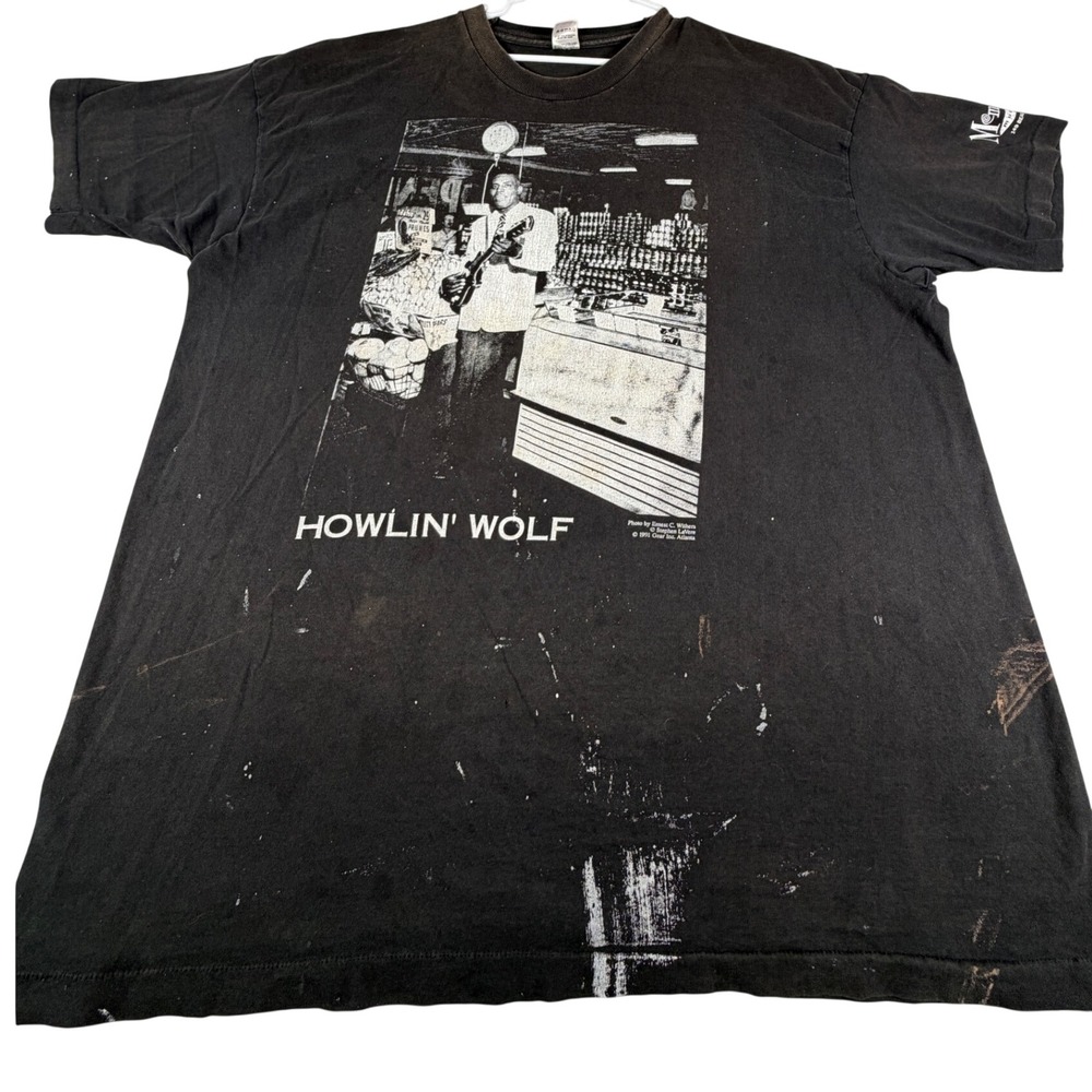 Vintage 1991 Howlin Wolf Blues T Shirt XXXL Fruit of the Loom Single Stitch